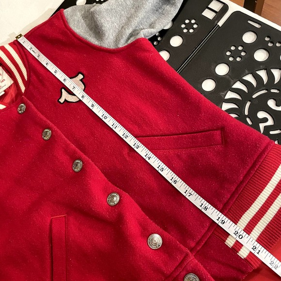 True Religion Size S Varsity Campus Letter Jacket Wool Blend Fashion for Senses - Picture 5 of 16